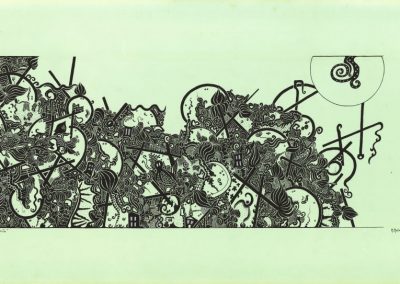 The Other story, ink, 100 x 50 cm, 1990.